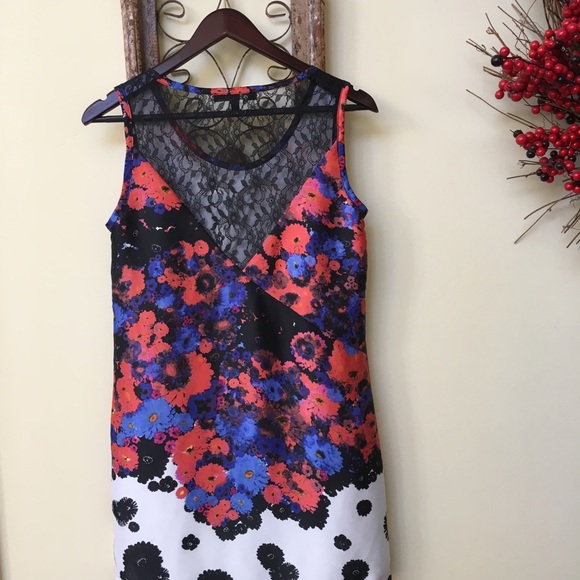 Forenza Sleeveless Dress with Lace Back - Picture 2 of 5